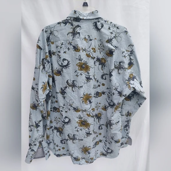 Tommy Bahama "Island Soft" L/S Button Down Shirt XL 100% Cotton - Picture 5 of 8